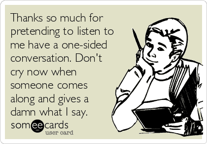 Lassen Sie mich an der Reihe sein!  Reden Sie nicht alles in einem Gespräch (aber sitzen Sie auch nicht nur still da)