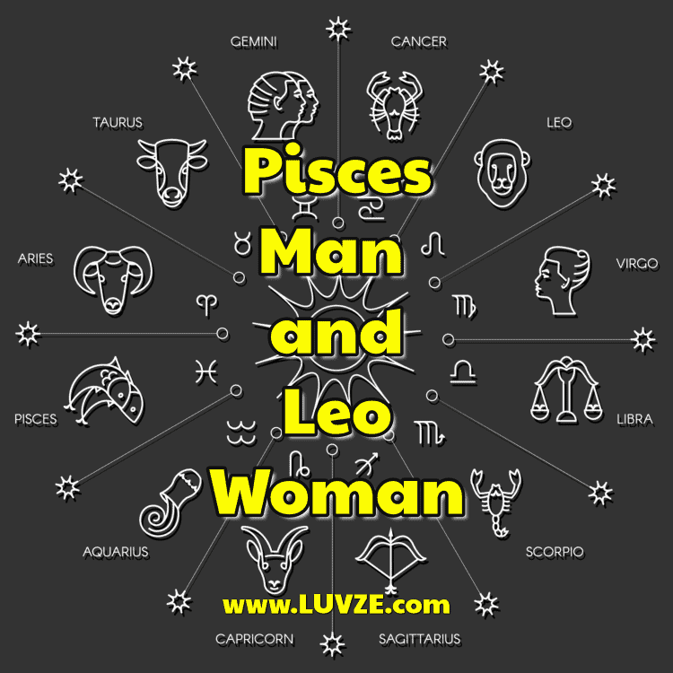 Fische-Mann und Löwe-Frau